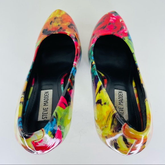 Steve Madden Nala Floral Print Platform Stiletto - Size 8 - Picture 6 of 13